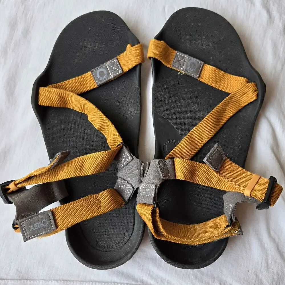Xero Z-Trek Men's Lightweight Packable Sport Water Strappy Sandals Orange Size 9